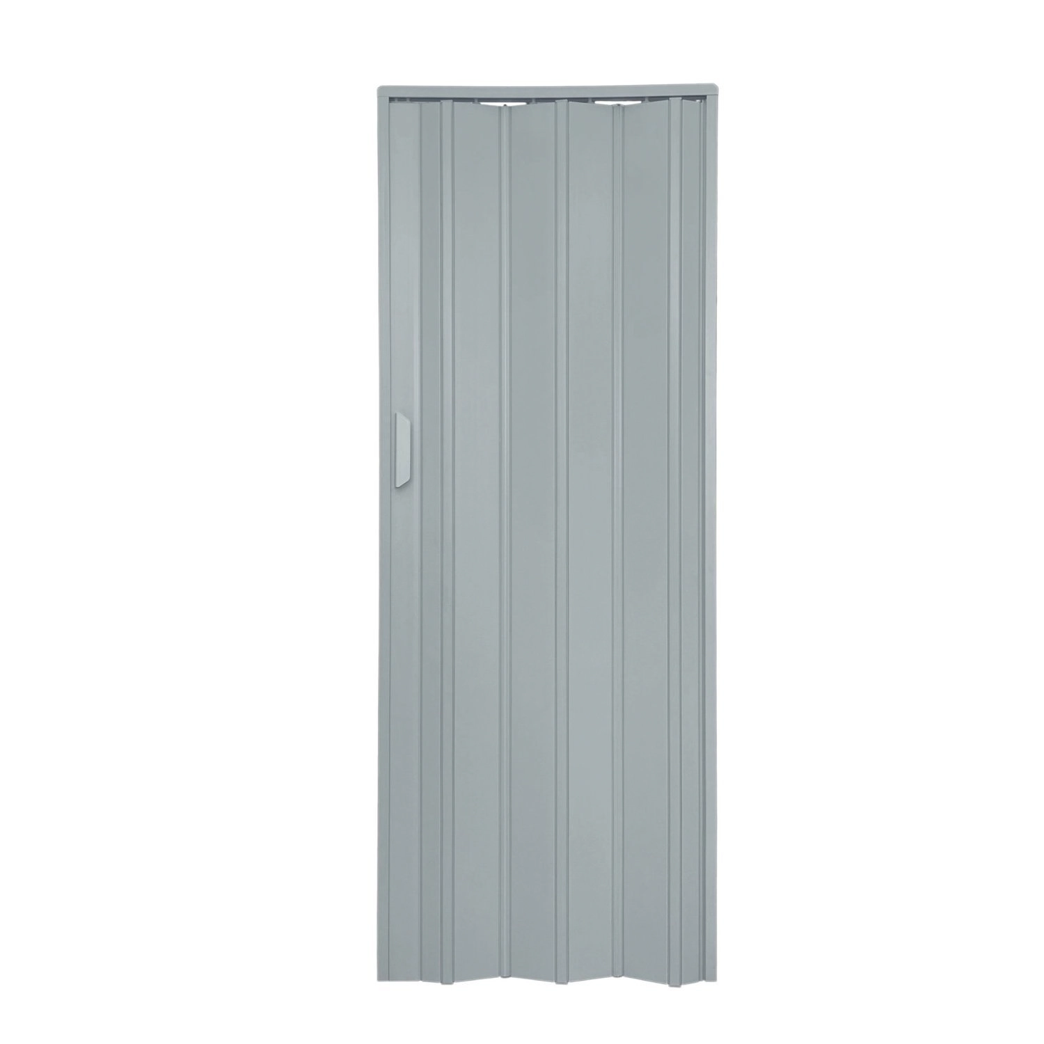 Porta Sanfonada De Pvc 210x84cm Bariri Cinza Granizo