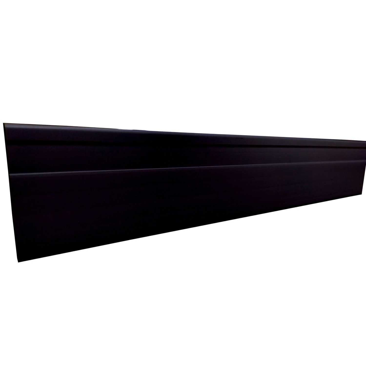 Rodapé De Pvc 7cmx15mmx2,40m - Caixa Com 6 Barra(s) - Preto