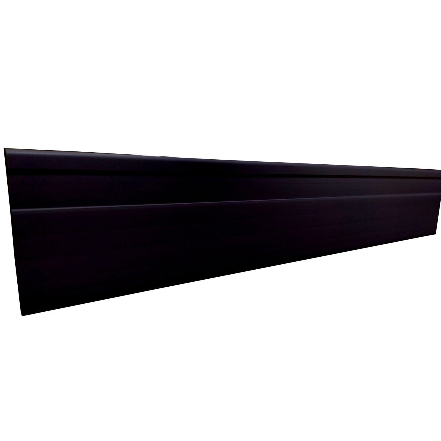 Rodapé De Pvc 10cmx15mmx2,40m - Caixa Com 6 Barra(s) - Preto