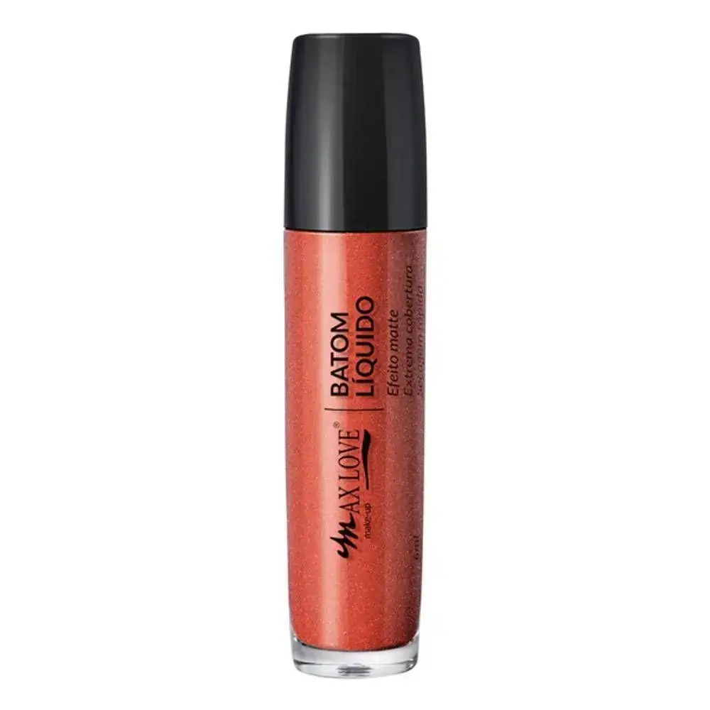 Batom Liq Max Love Metalic 68 Coral