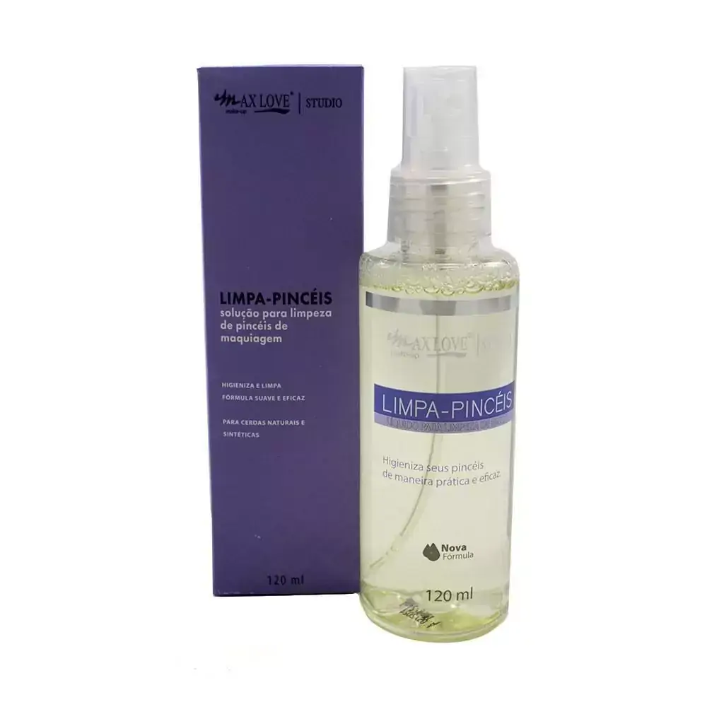 LIMPA PINCÉIS DE MAQUIAGEM 120ml - MAX LOVE