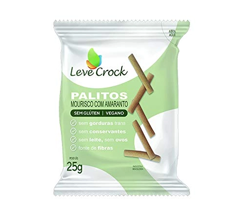 Biscoito Palito Salgado Quinoa e Gergelim Sem Glúten Leve Crock 25g