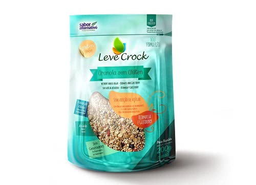 Granola Biomassa e Goji Berry Zero Açúcar Sem Glúten Leve Crock 200g