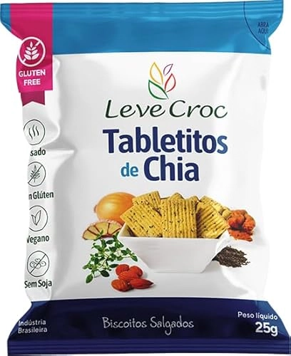 Display C/ 12 Un Tabletitos De Chia 25g Sabor Alternativo