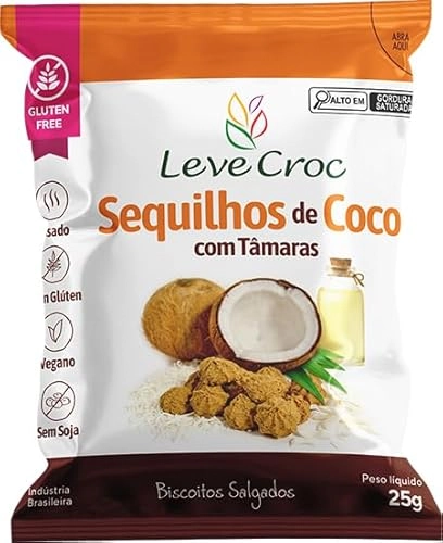 Sequilho Coco S/gluten Leve Crock Dsp 12x25g