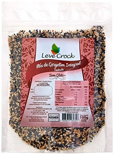 Mix de Gergelim Integral Sem Glúten Leve Crock 200g