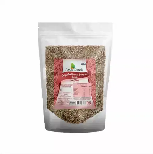 Gergelim Branco Integral Sem Glúten Leve Crock 200g