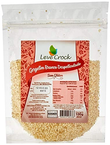 Gergelim Branco Sem Pele Sem Glúten Leve Crock 200g