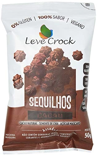Biscoito Sequilho Cacau Sem Glúten Leve Crock 50g