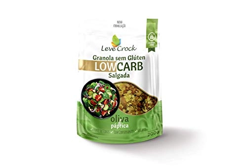 Granola Salgada Azeite e Páprica Low Carb Sem Glúten Leve Crock 200g