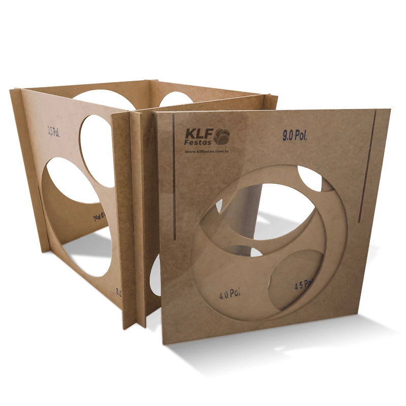 Medidor De Balões De 4 A 12 De Mdf