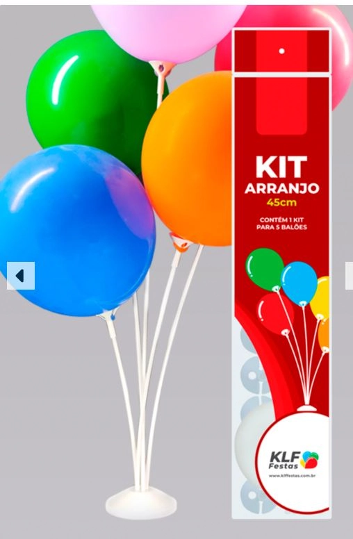 Kit Arranjo P/5 Baloes Klf