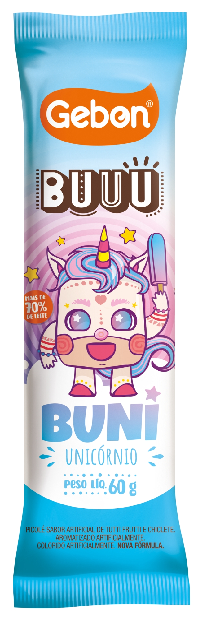 Sorv Gebon Picole Ao Leite Buu Unicornio