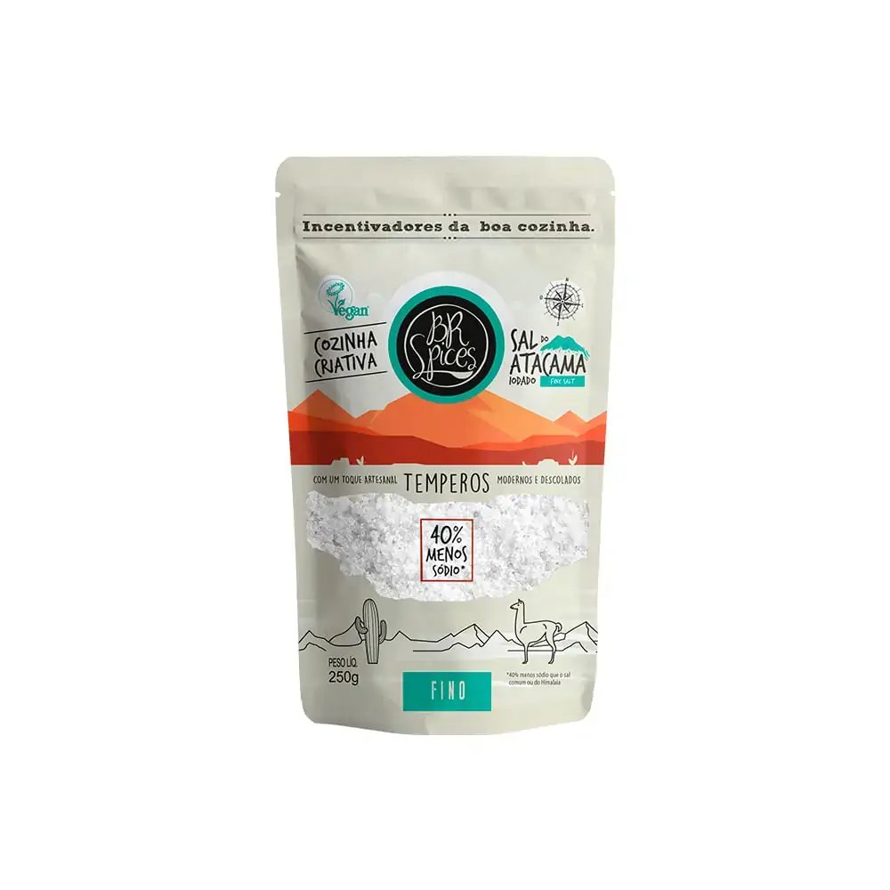 Sal Do Atacama Fino Br Spices Premium Salt Pouch 250g