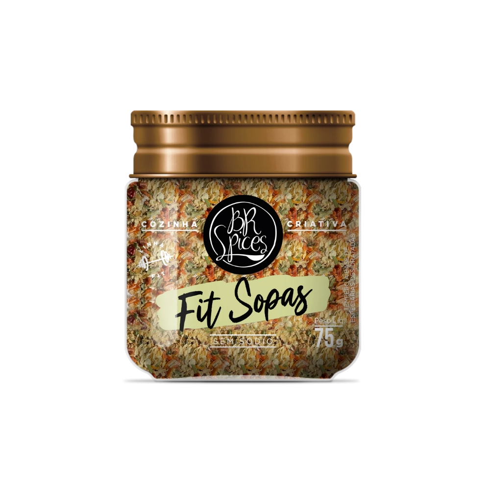 Tempero Para Sopas Zero Sódio Br Spices Fit Pote 75g