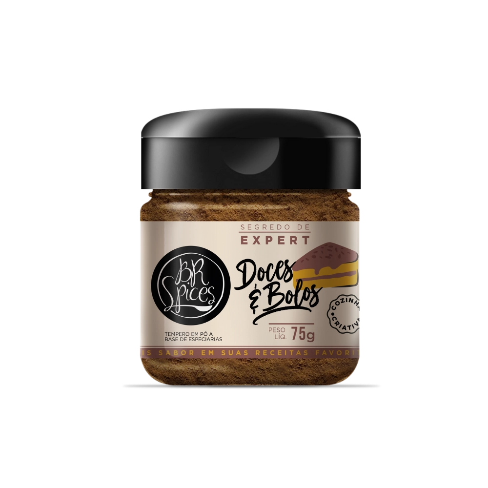 Tempero Para Doces E Bolos Br Spices Segredo De Expert Pote 75g