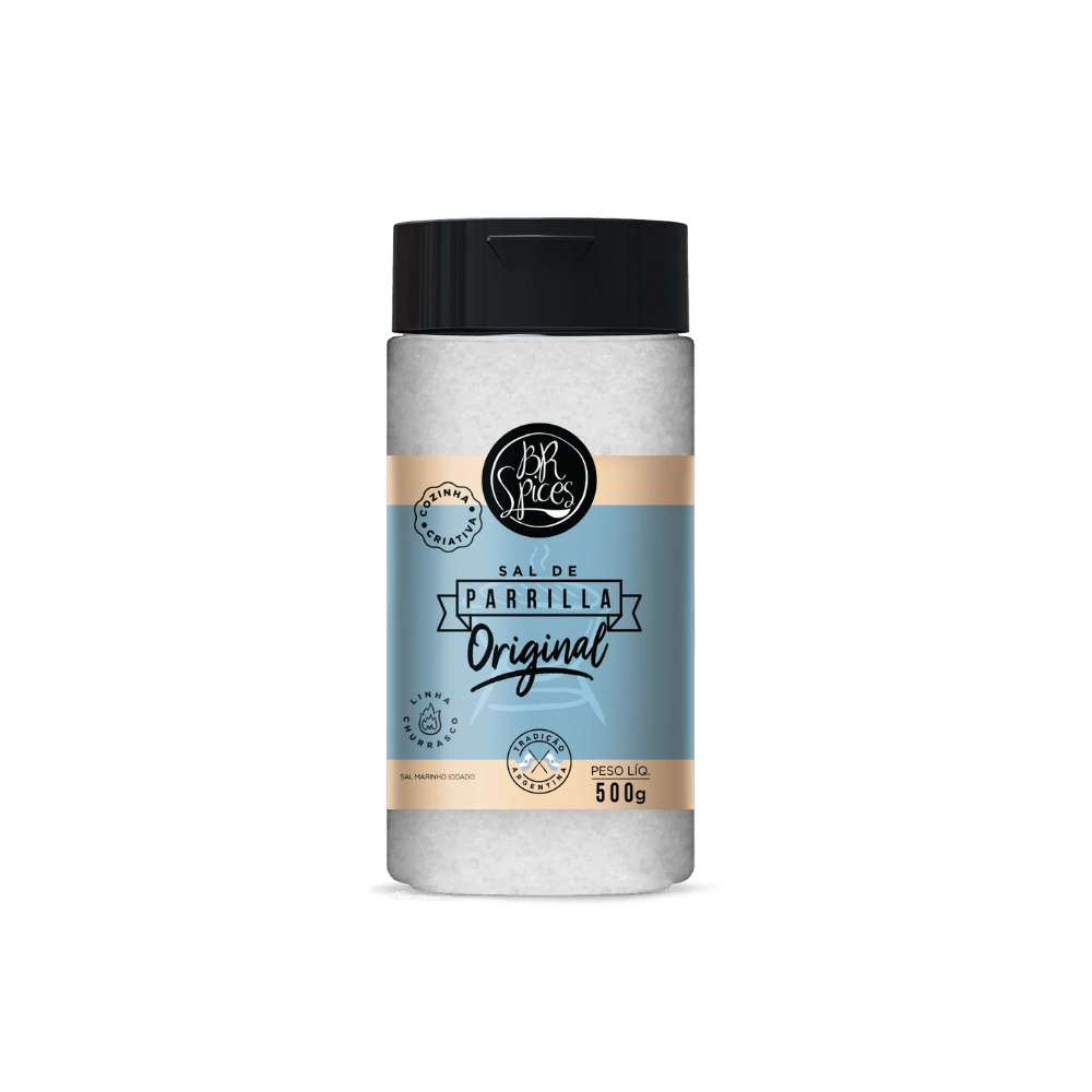 Sal De Parrilla Para Churrasco Original Br Spices Frasco 500g