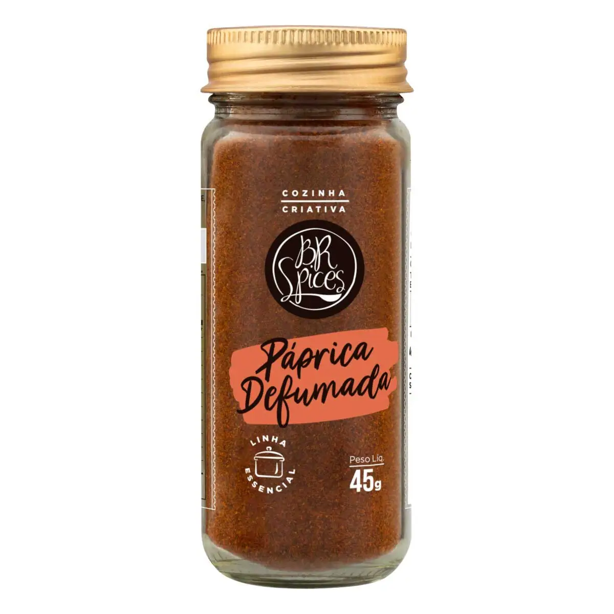 Páprica Defumada Com Tampa Dosadora Br Spices Essencial Vidro 45g