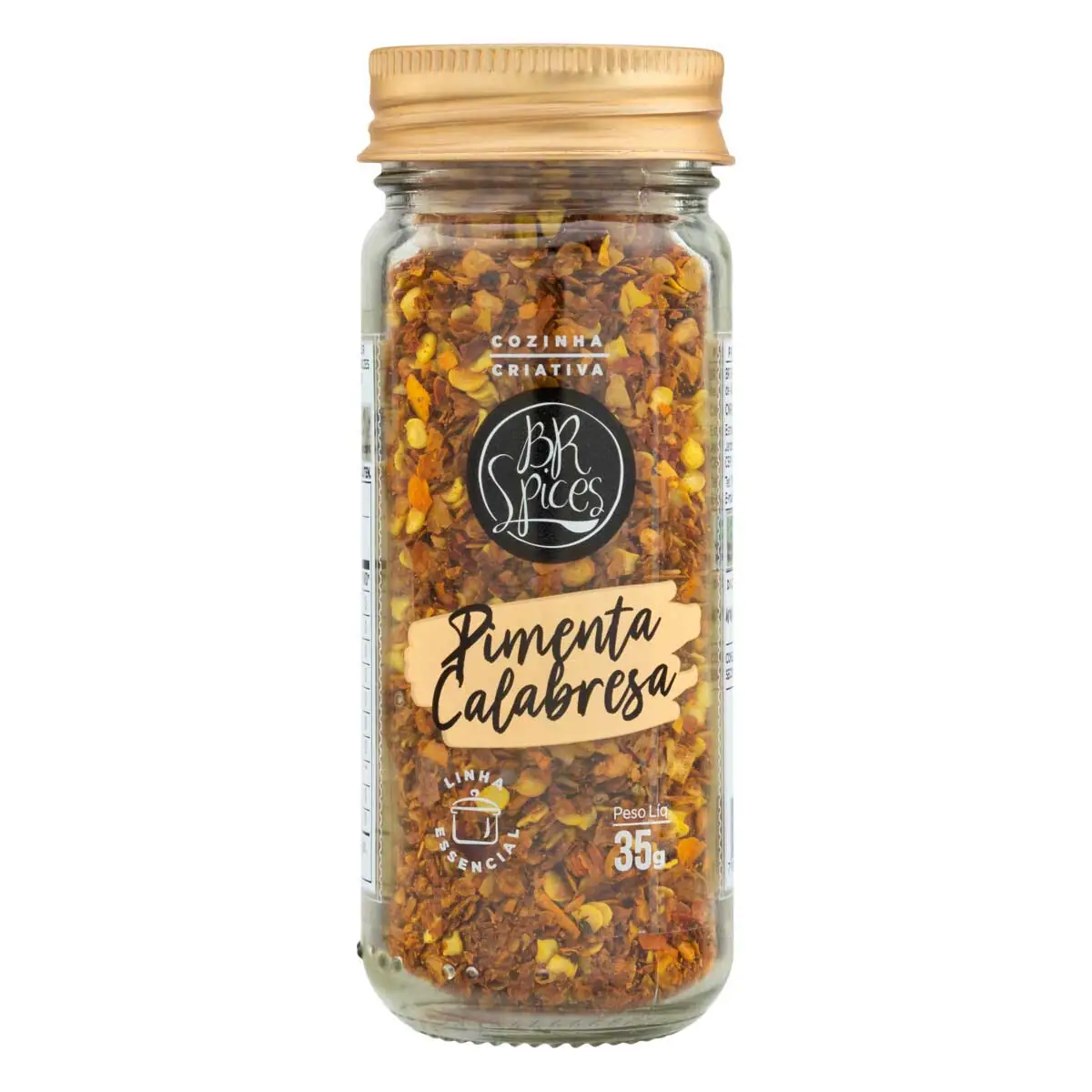 Pimenta Calabresa em Flocos com Tampa Dosadora BR Spices Essencial 35g