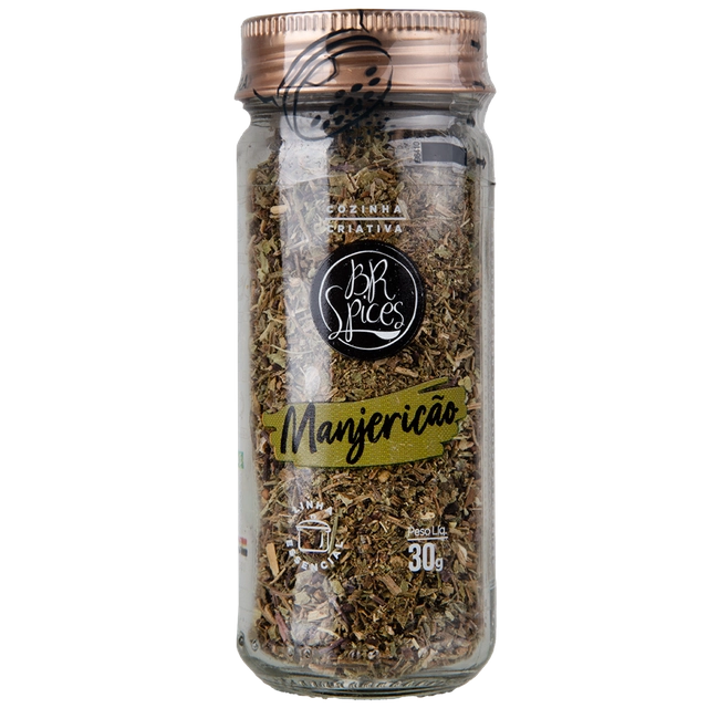 Manjericão Com Tampa Dosadora Br Spices Essencial Vidro 30g