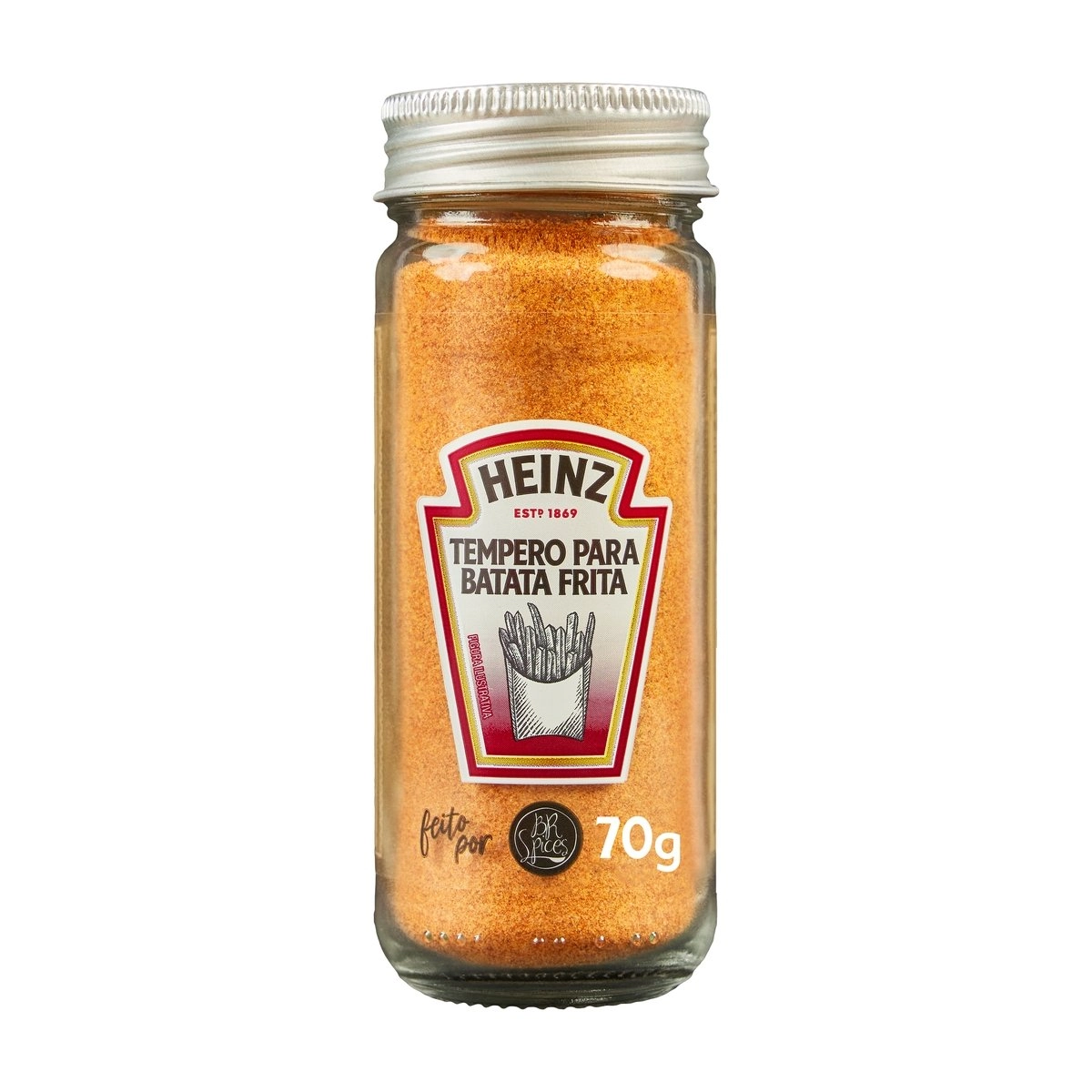 Tempero Para Batata Frita Com Tampa Dosadora Heinz Vidro 70g