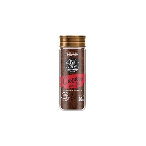Cacau Pó Alcalino Intenso Br Spices Essencial Vidro 30g