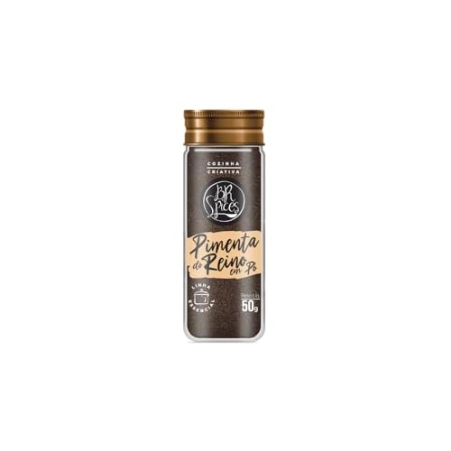 Pimenta Do Reino Pó Com Tampa Dosadora Br Spices Essencial Vidro 50g