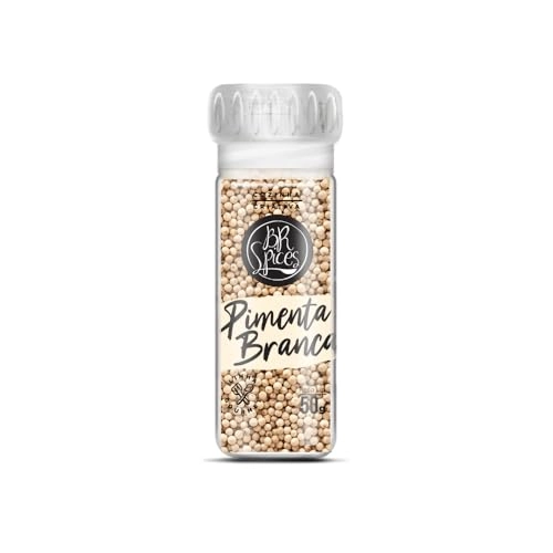 Pimenta Branca Com Moedor Br Spices Gourmet Vidro 50g