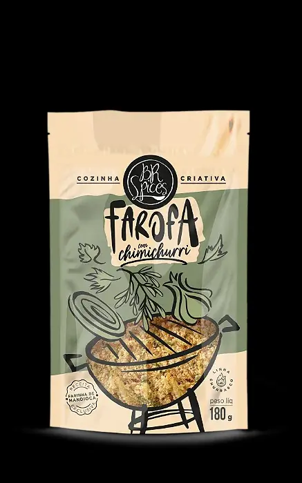 Farofa De Mandioca Com Chimichurri Br Spices Churrasco Pouch 180g