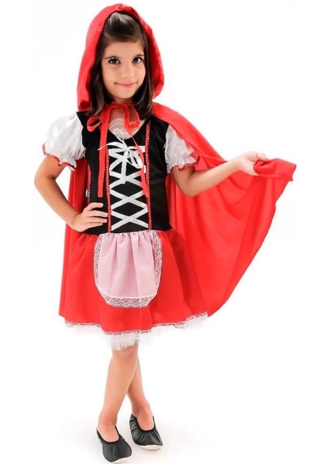 Fantasia Infantil Chapeuzinho Vermelho P