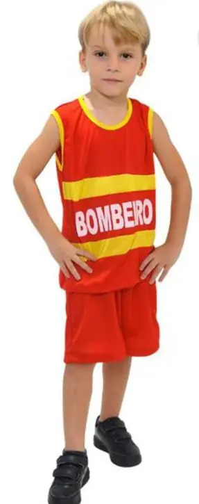 Fantasia Infantil Bombeiro Verao P