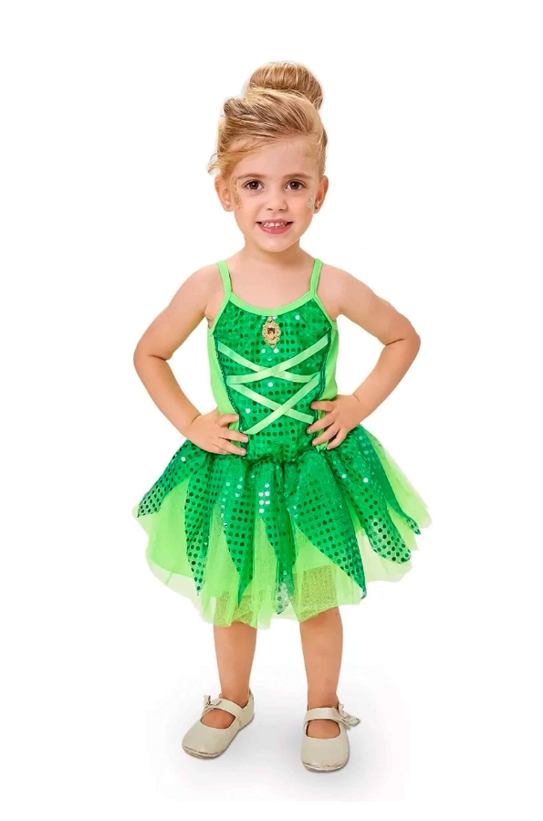 Fantasia Infantil Fadinha Verde M