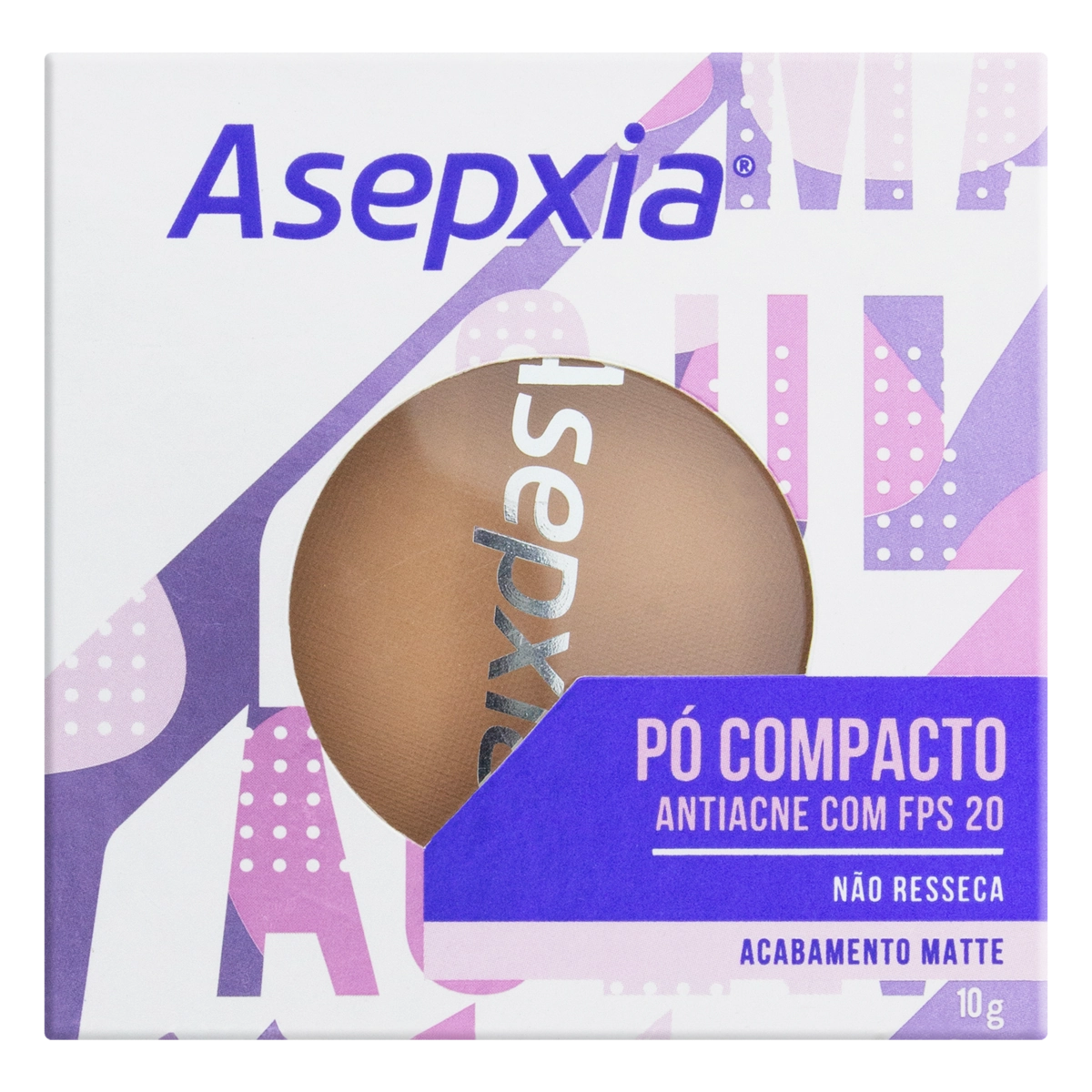 Pó Compacto Fps 20 Bege Escuro Asepxia 10g