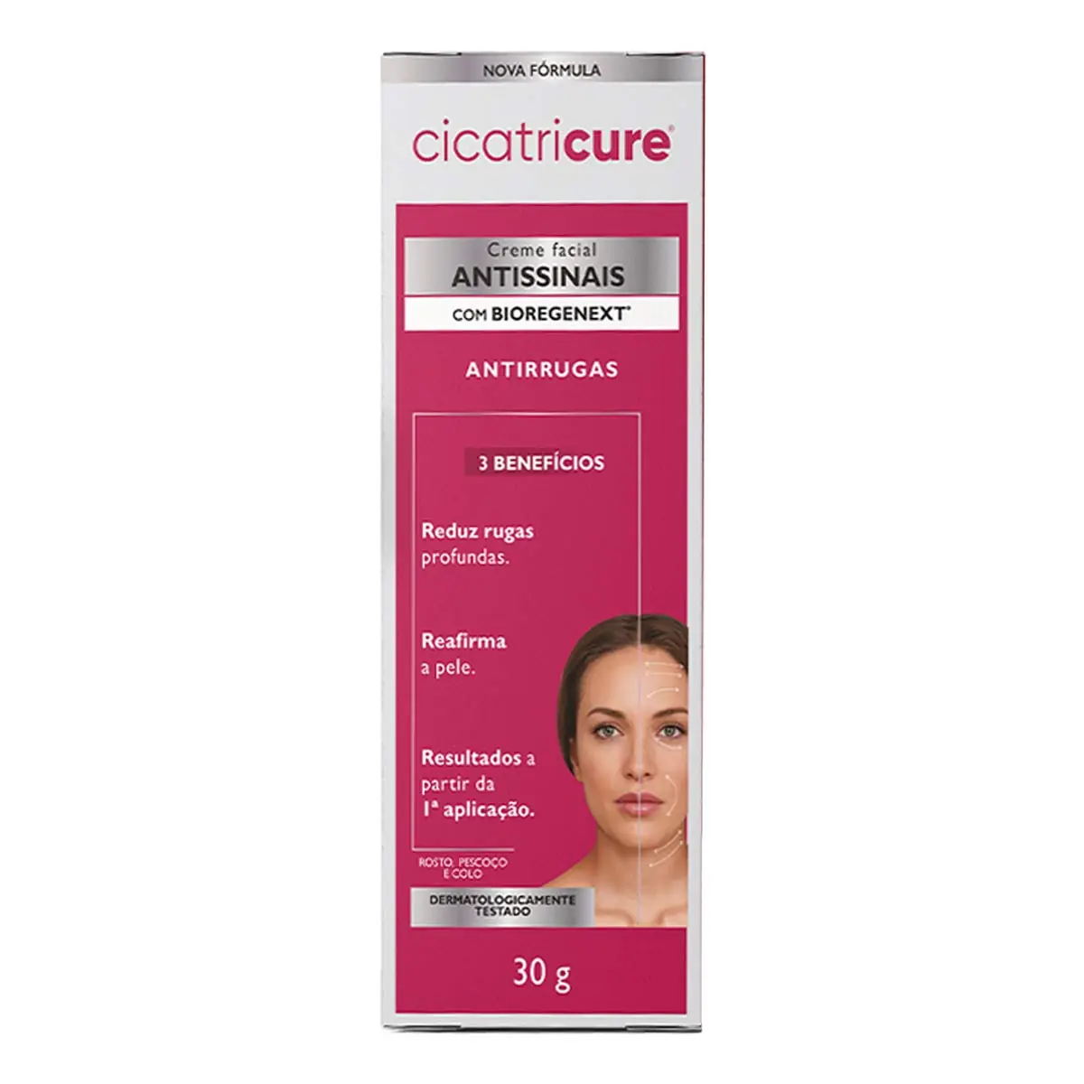 Creme Facial Antissinais Cicatricure Antirrugas Com 30g