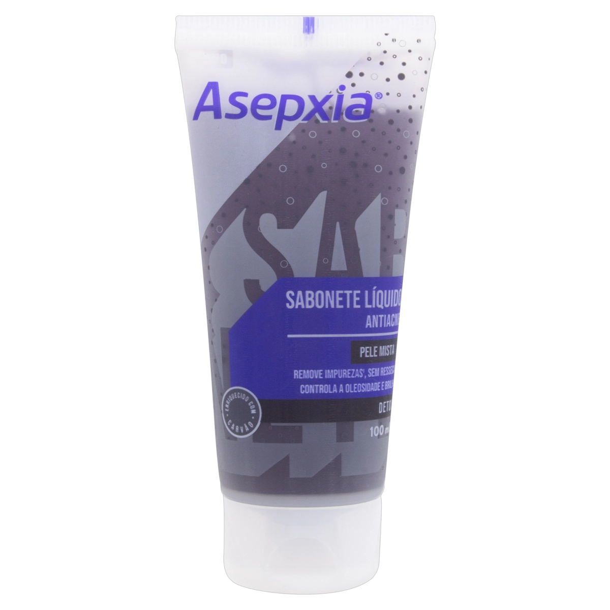 Asepxia Sabonete Liquido Carvão Detox 100ml