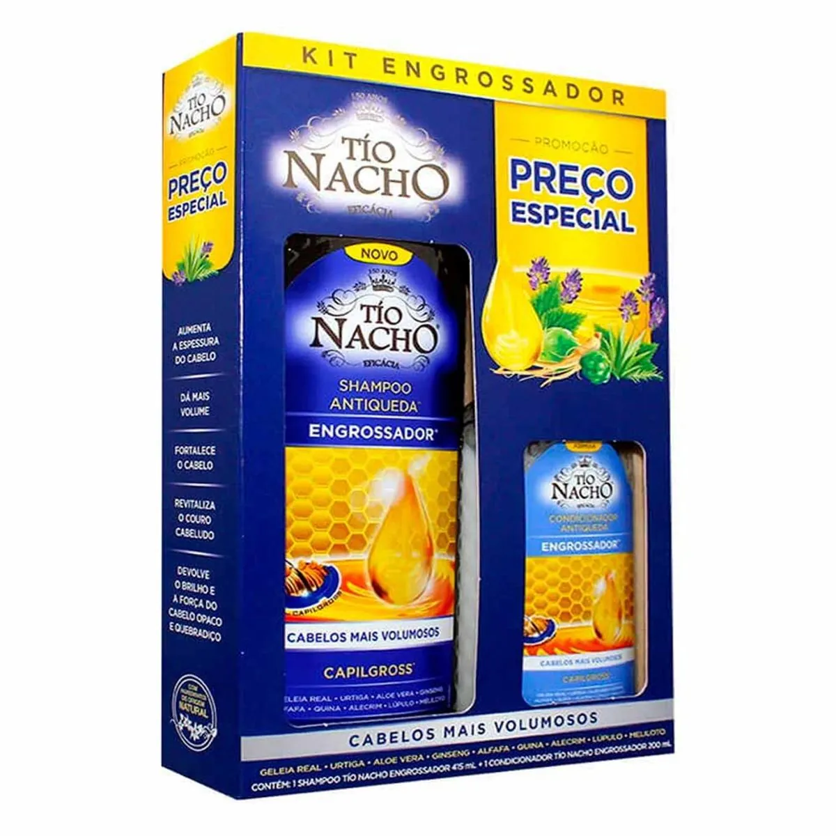 Kit Tio Nacho Engrossador com 1 Shampoo 415 ml + Condicionador 200 ml
