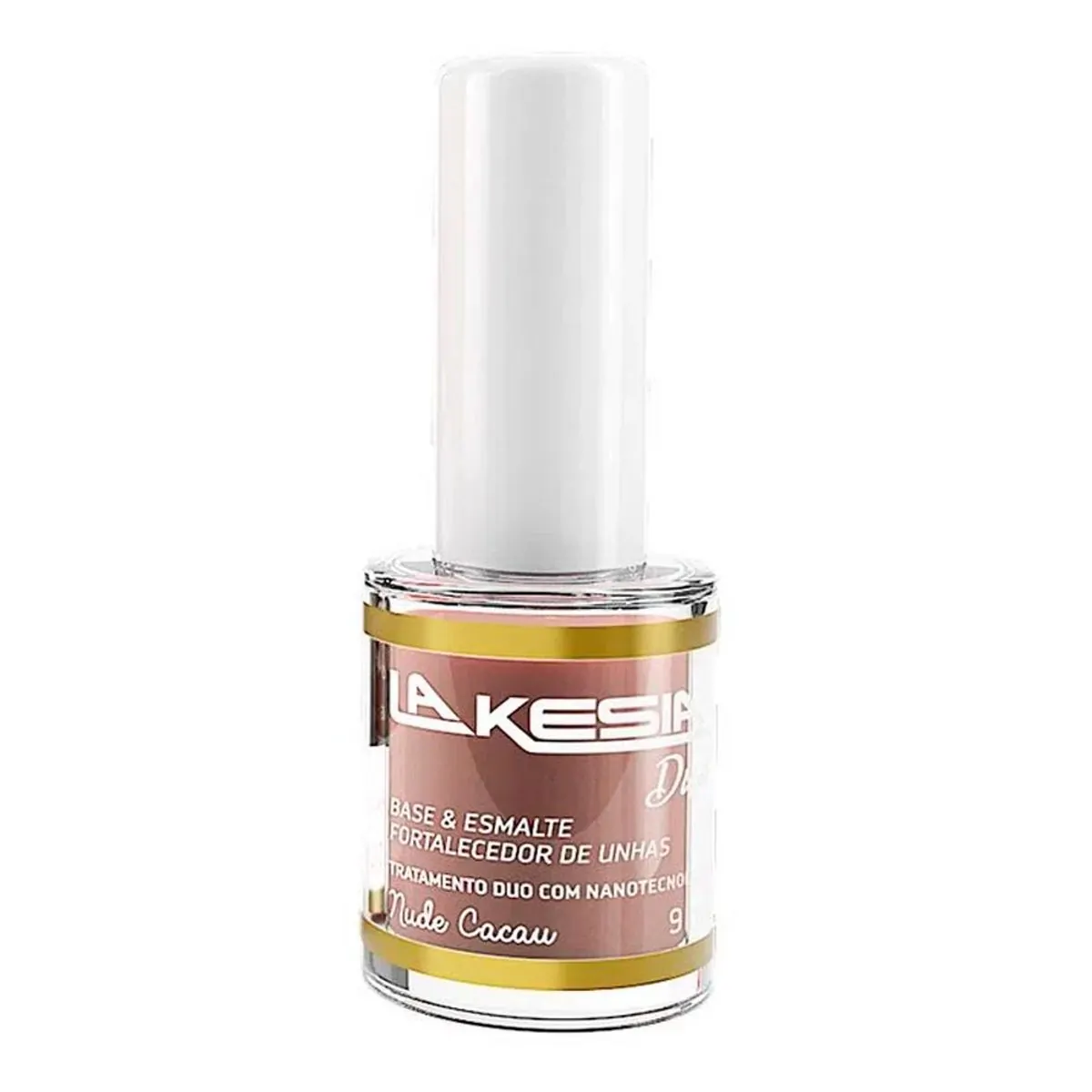 Esmalte Fortalecedor Nude Lakesia Duo Cacau 9 ml