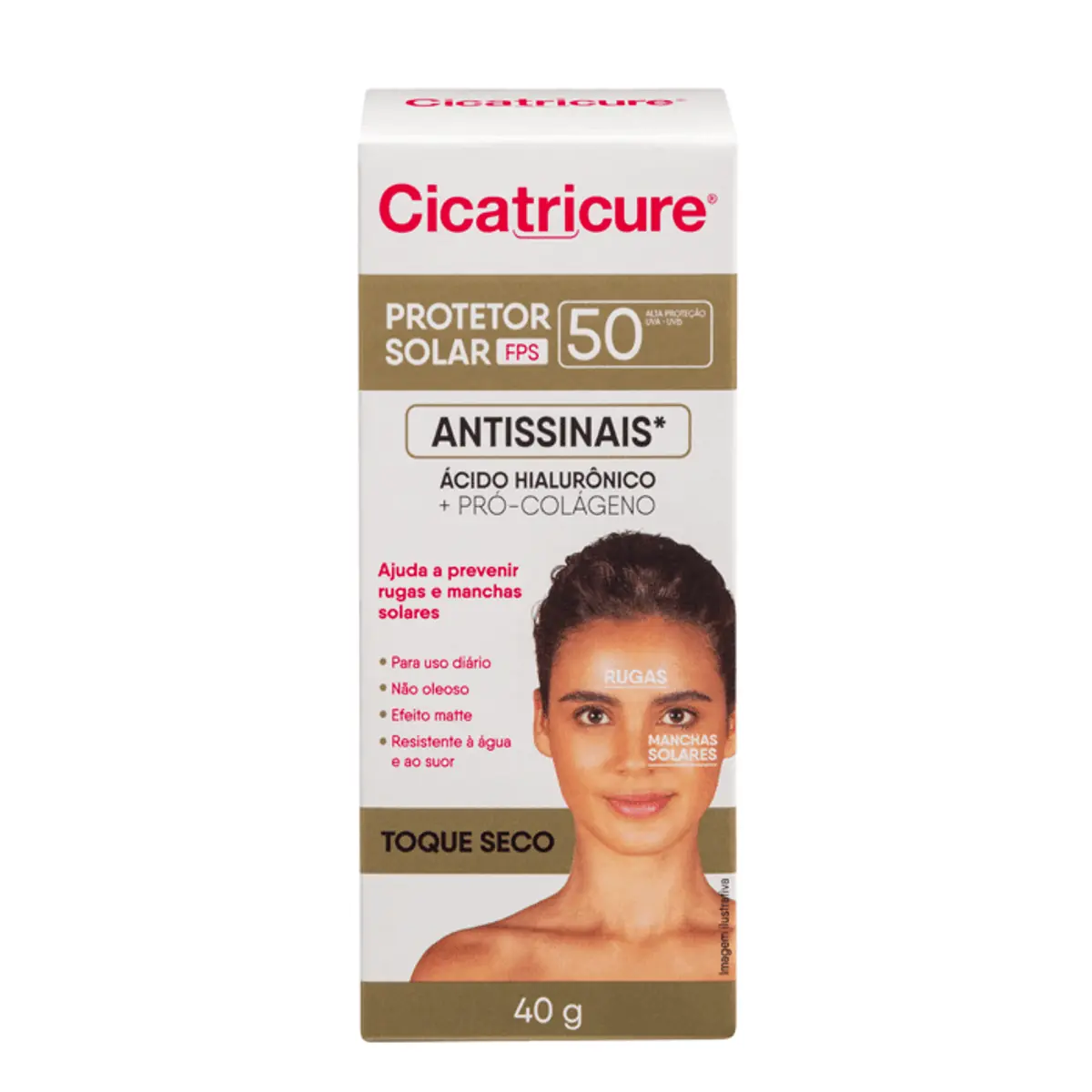 Protetor Solar FPS 50 Cicatricure Antissinais 40 g
