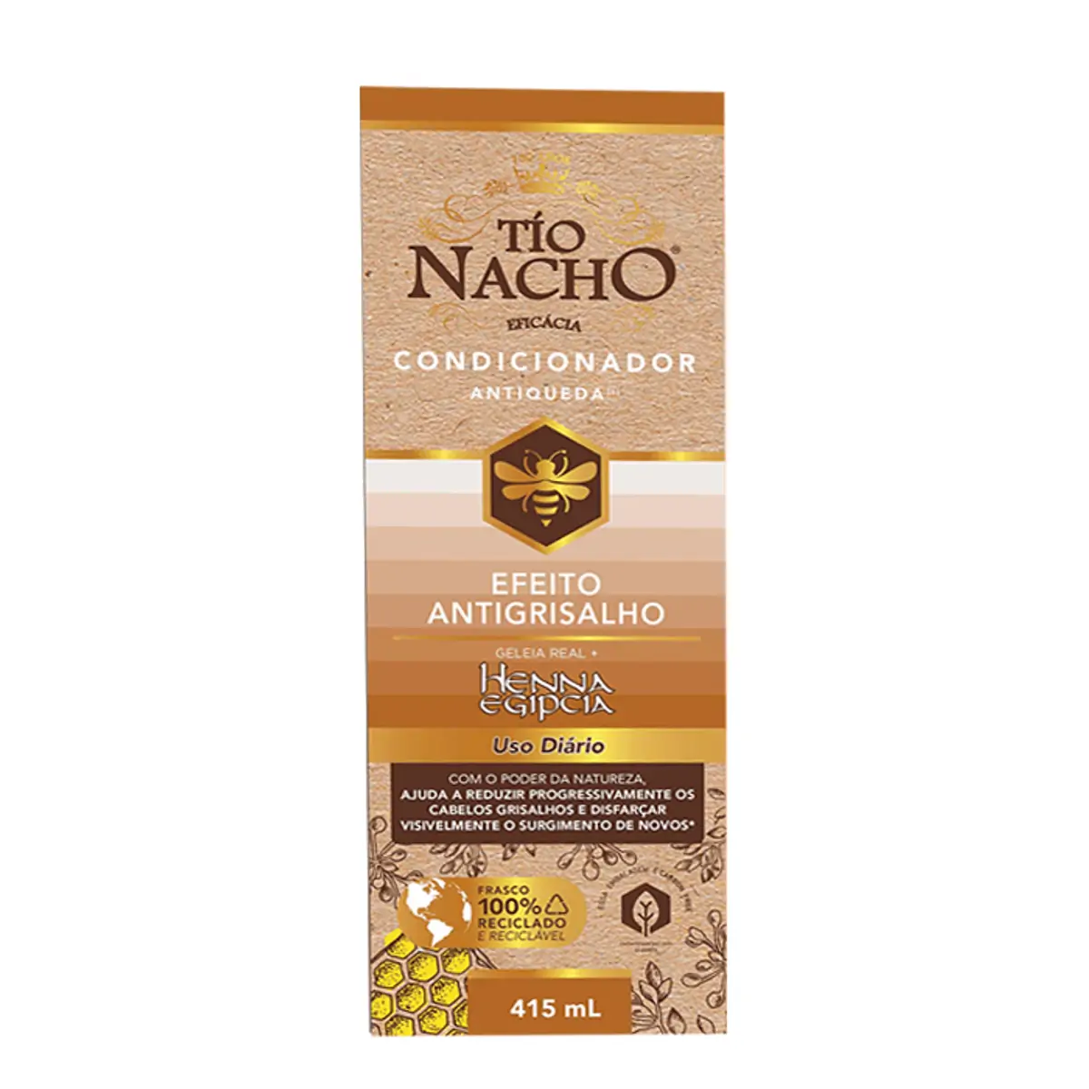Condicionador Antigrisalho Tío Nacho Antiqueda Caixa 415ml