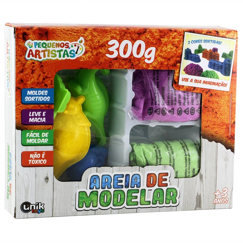 Areia De Modelar Peq Artist 300g