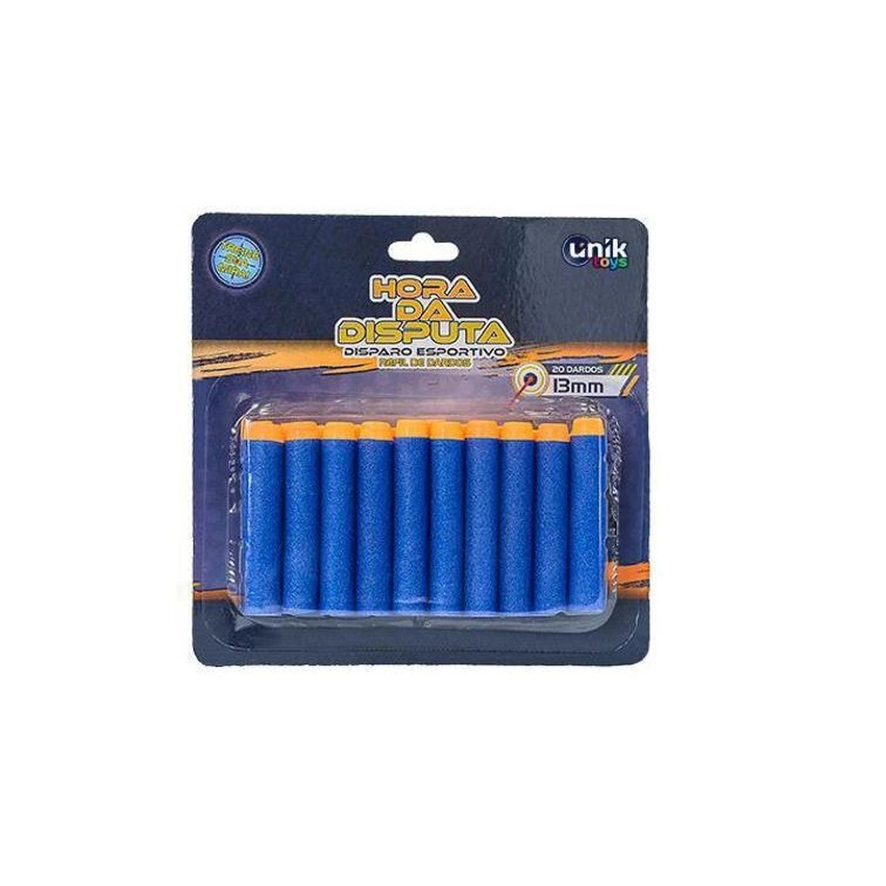 Refil de Dardos 13mm Hora da Disputa 20 Dardos - Unik
