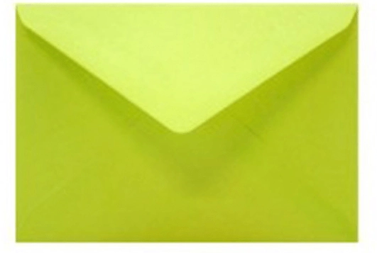 Envelope P/convite Verde Limao G 11x16cm
