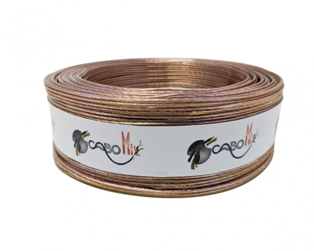 Fio Som Cristal 2x12 -2,50 100m Alum Cobreado