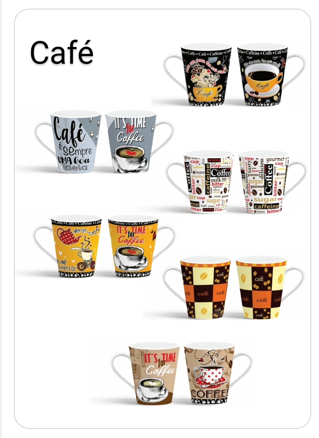 Caneca 290ml Cafe Sortido