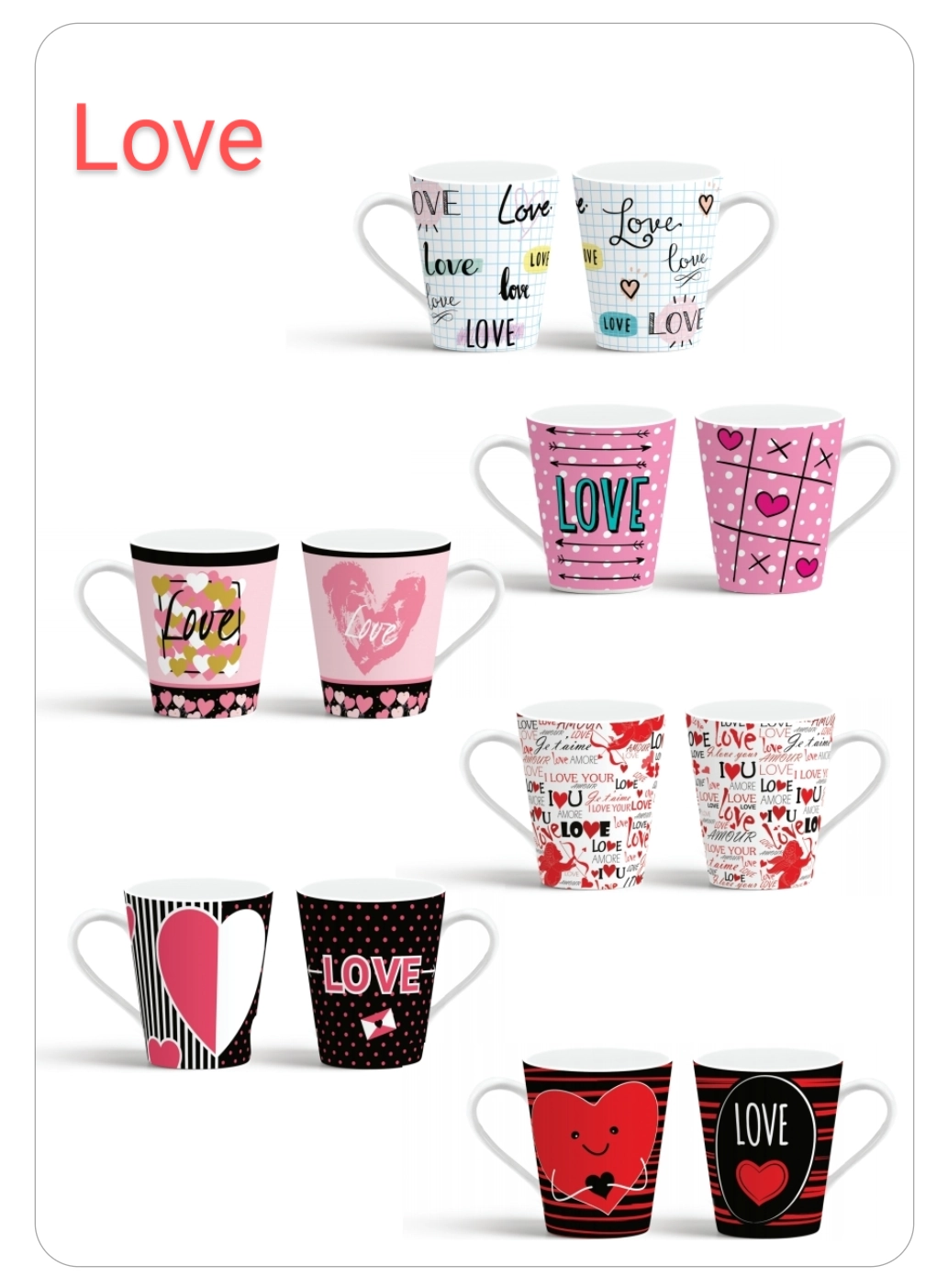 Caneca 290ml Love Faixa Sortido Terramad