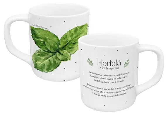 Caneca Reta 300ml Ch Faixa