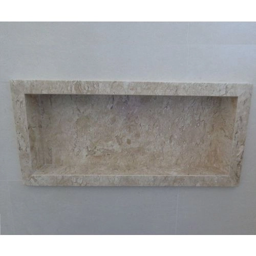 Nicho Mármore Travertino 30x40 C/fundo C/borda