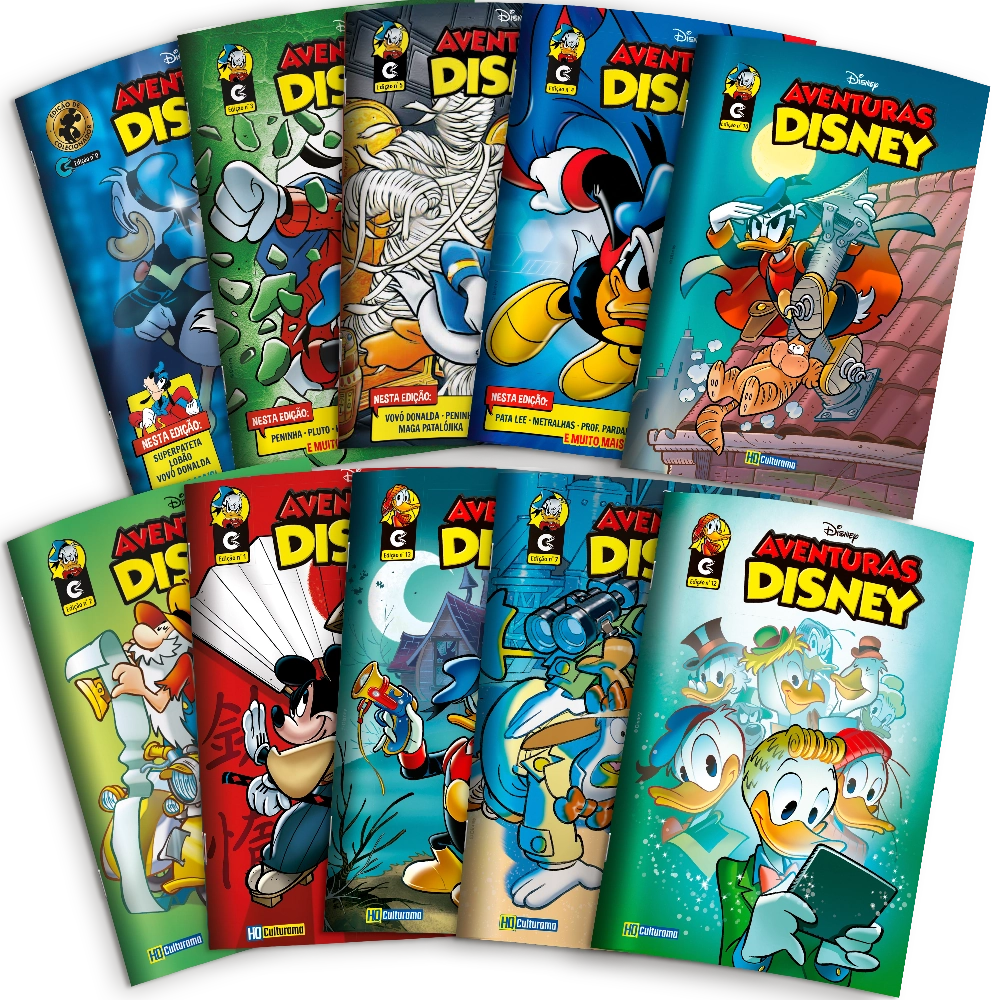 Livro Quadrinhos Aventuras Disney
