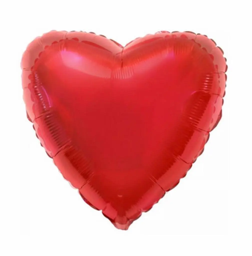 Balao Met.18 Pol Coracao Vermelho Und