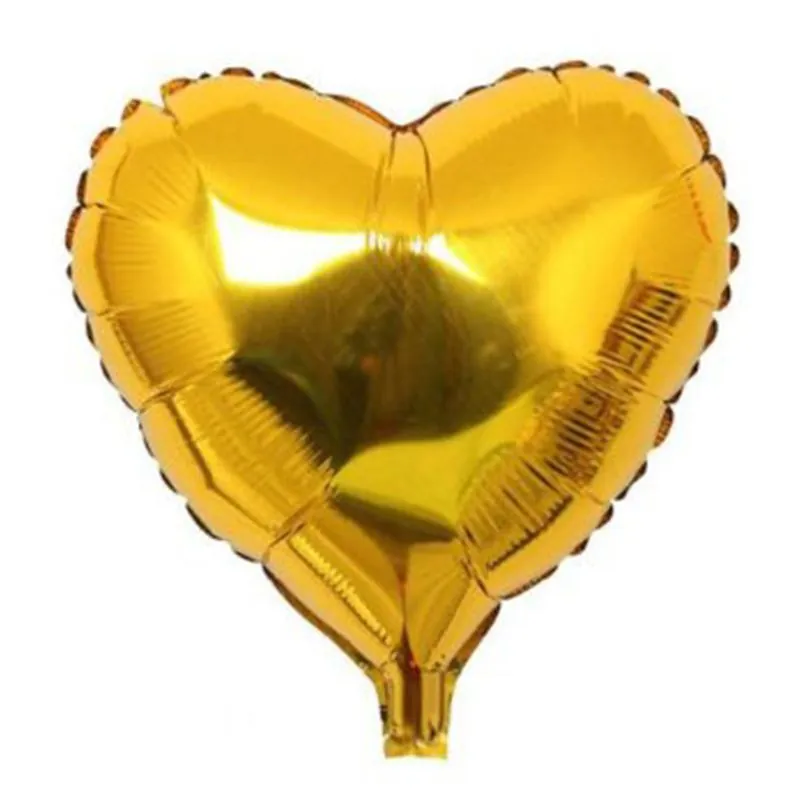 Balao Met Coracao 24 Dourado